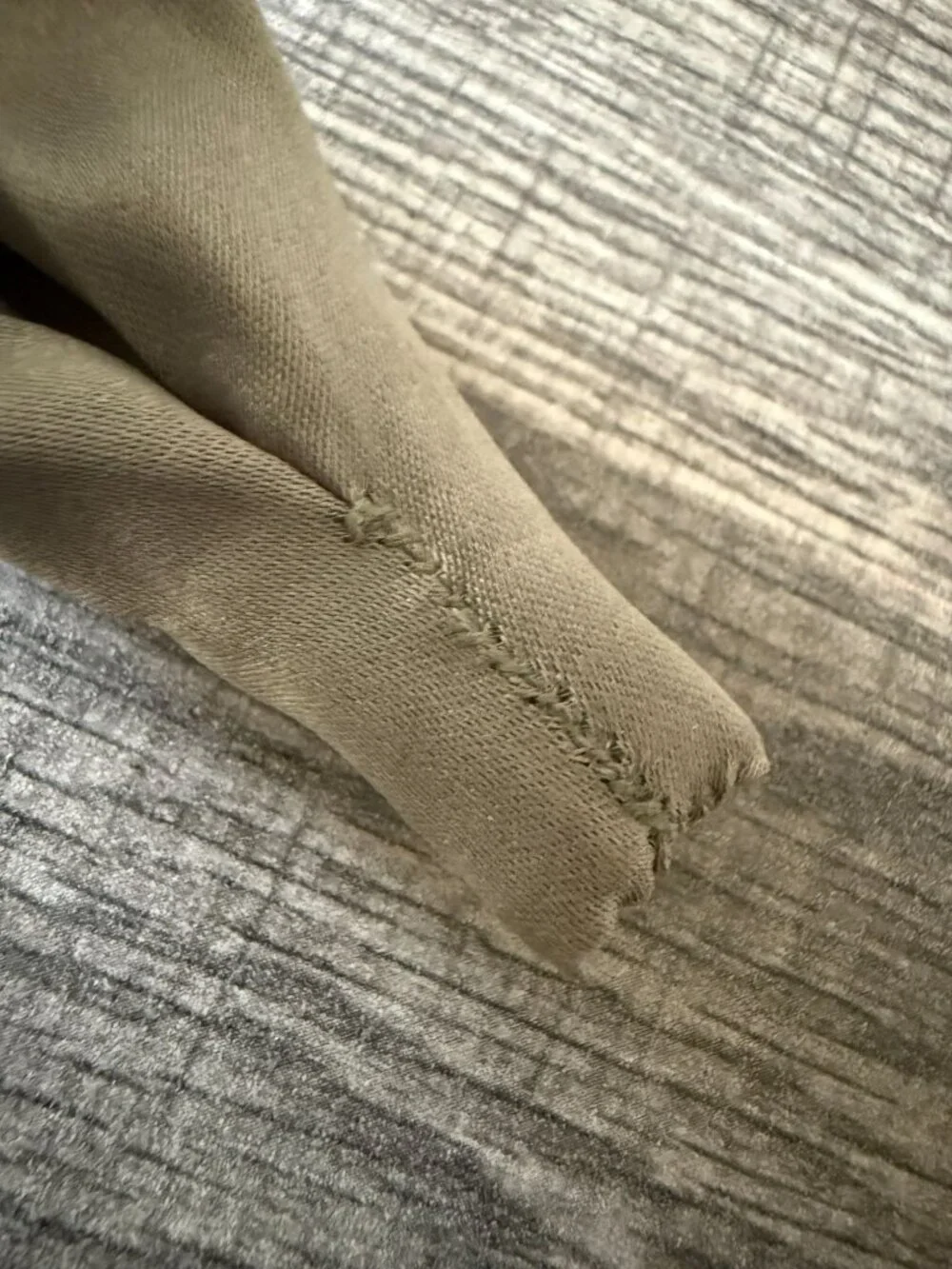 NWOT J. Crew Olive Green Taupe Beaded Rhinestones Knot Headband Satin Finish